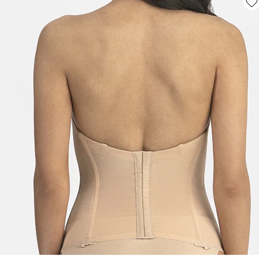 Dominque Strapless Longline Shaping Bustier Mocha #8990 Sz 38G NWT - Picture 6 of 11